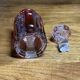 Antique red Nancy crystal perfume bottle – 12.5 cm