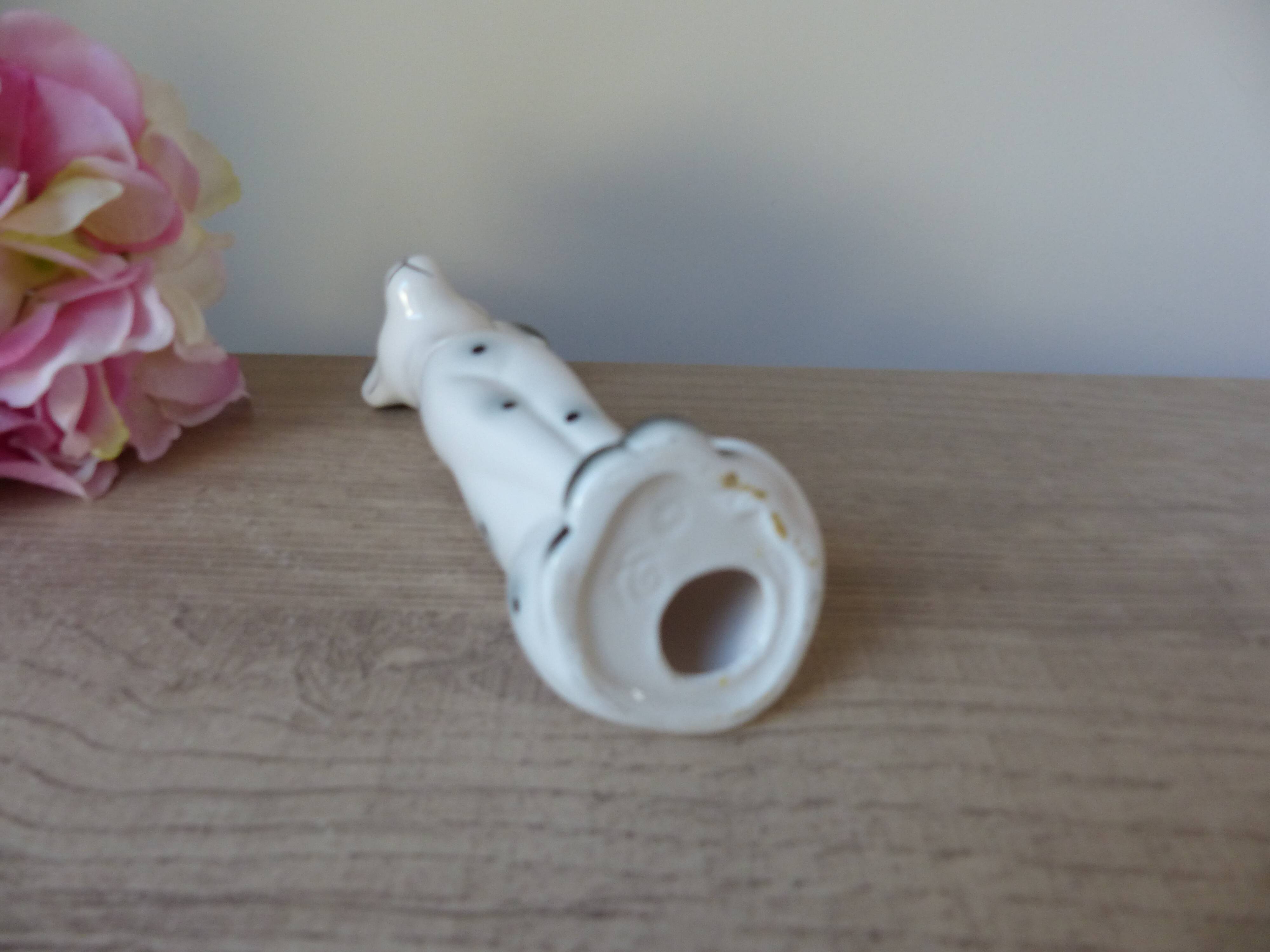 Vintage Dalmatian Dog Figurine, 1970s Ceramic Statue