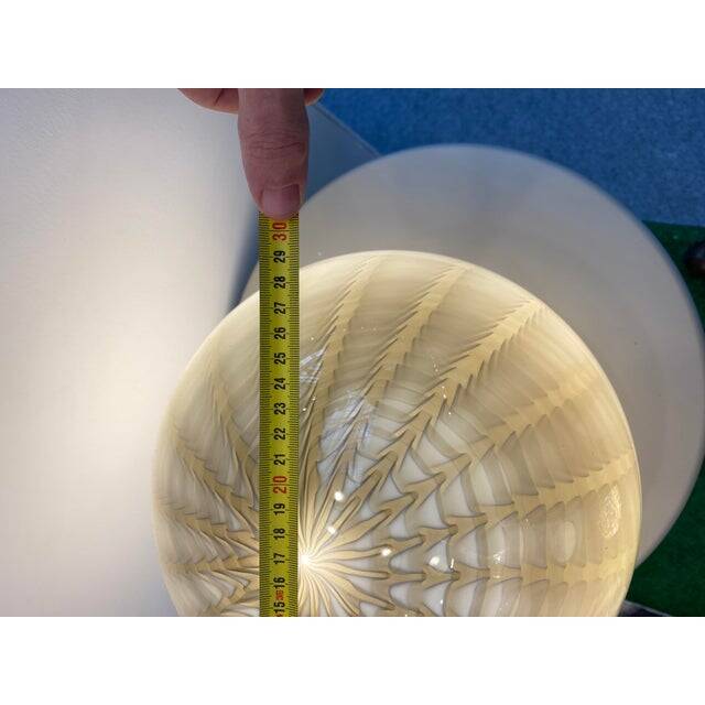 Italian Table Lamp Murano Glass by SimoEng in Light Brown