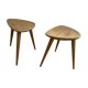 Duo of Tripods, 50s in oak