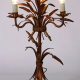 Gilt ‘Sheaf of Wheat’ Table Light, Florentine Table Lamp by Hans Kögl, 1960s