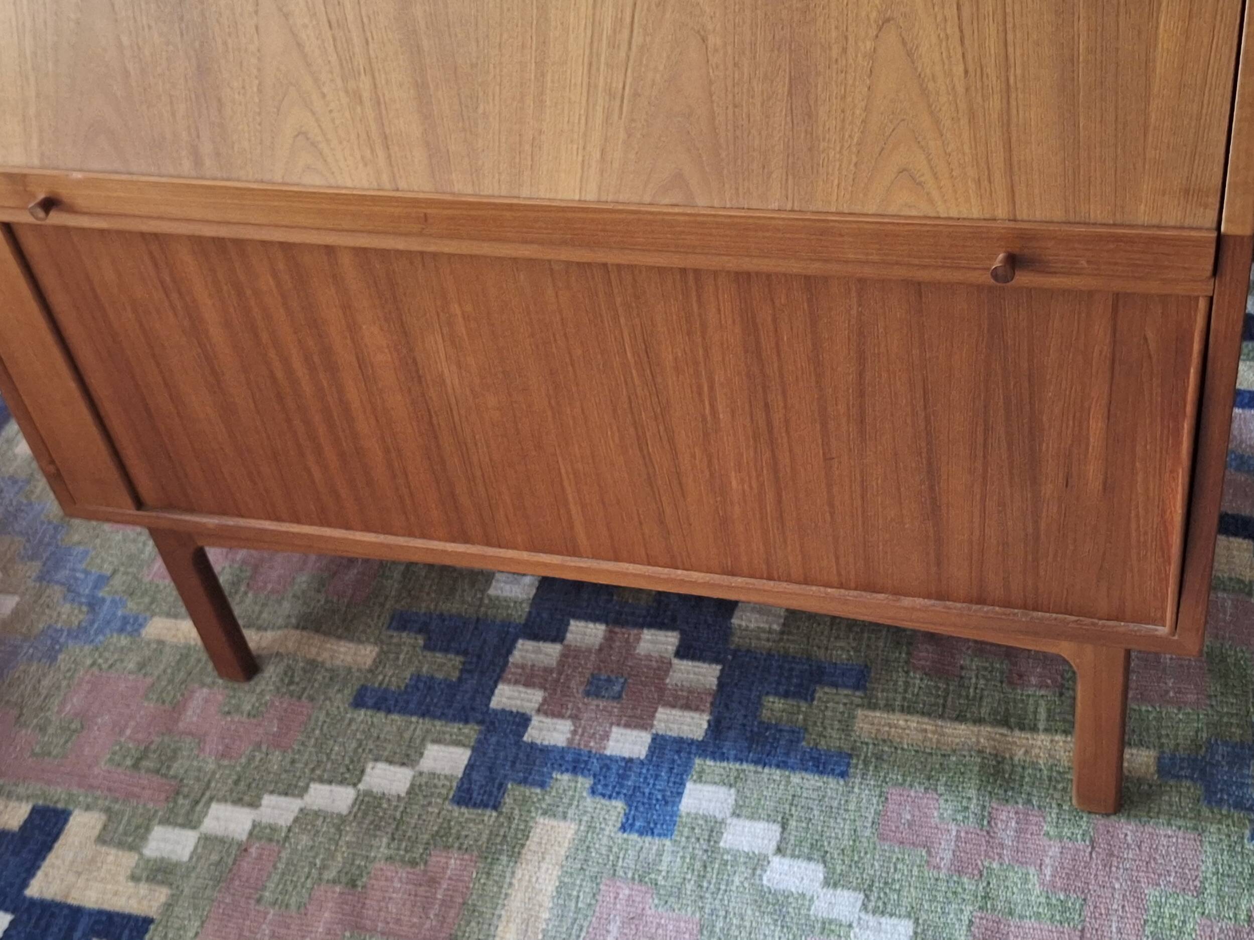 Bernhard Pedersen teak secretaire, Denmark 1960s