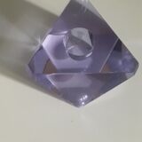 Murano cut glass candle holder