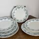 Ensemble de 6 assiettes plates en faïence de Maastricht modèle Clara