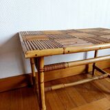 Split bamboo coffee table, 1960s
