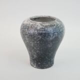 Grey and white ceramic vase