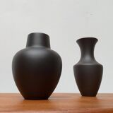 Vintage German vase in ceramic Wormser Terra-Sigillata, set of 2
