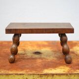 Wooden stool, small beaded foot stool, plant holder