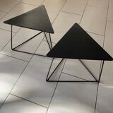 Paire de tables d’appoint triangulaires 'Oti' par Niels Gammelgaard pour Ikea, années 1980