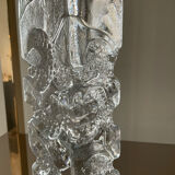 Vintage soliflore vase in molded glass