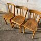 Set of 6 light bistro chairs