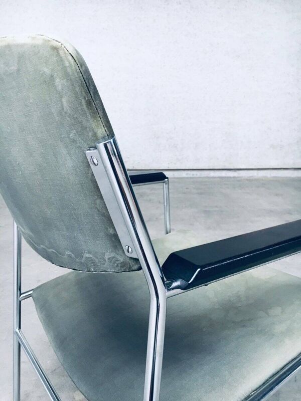Mid-Century Modern Armchair by Gijs Van Der Sluis, Netherlands, 1960s