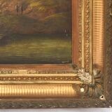 Oil on canvas Animated landscape