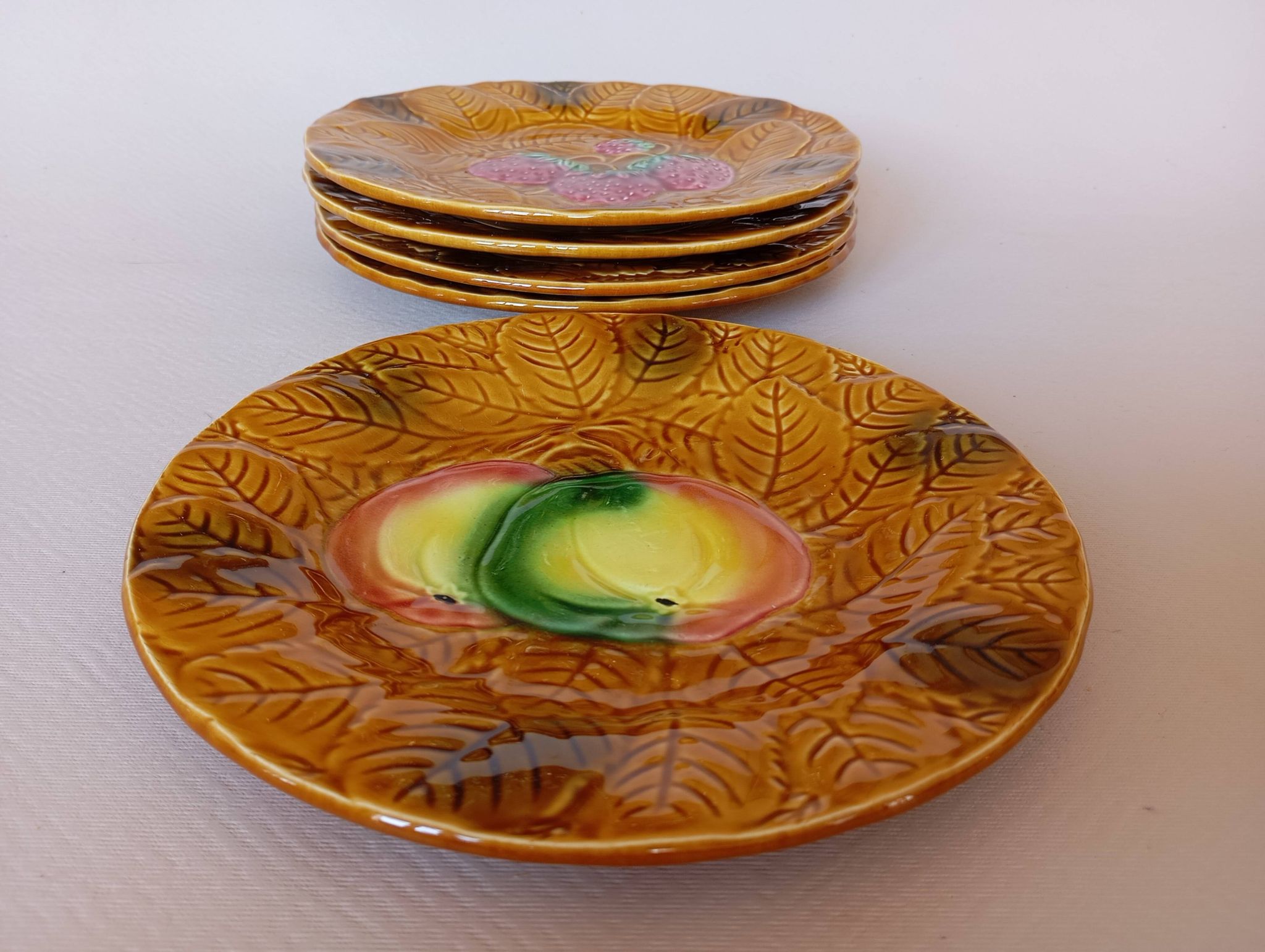 Cake service in slipware Salins les Bains