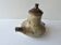 Ceramic stoneware teapot design with pyrite effects, unsigned.