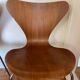 Pair of 2 Fritz Hansen 7 series chairs signed Mobilier International