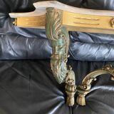Très belle console marbre et bois doré