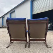 Pair of Siesta armchairs by Ingmar Relling, vintage Scandinavian design.