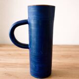 Blue ceramic vase – Vallauris, 20th century