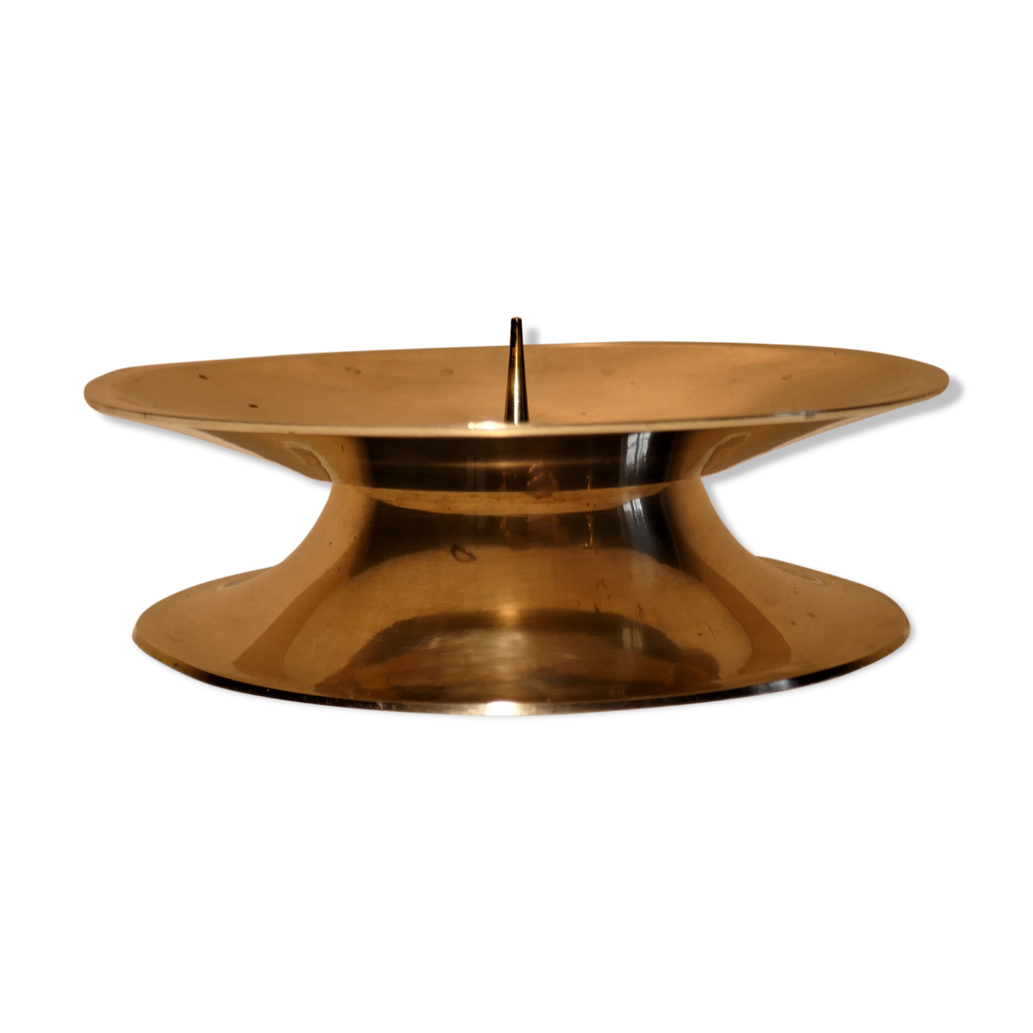 Vintage brass candle