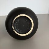 Set of two pottery fat lava vases model "484-21" made by Scheurich Germany 1970s