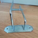 Chromed copper towel rack