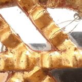 Vintage gilded mirror with glazing beads