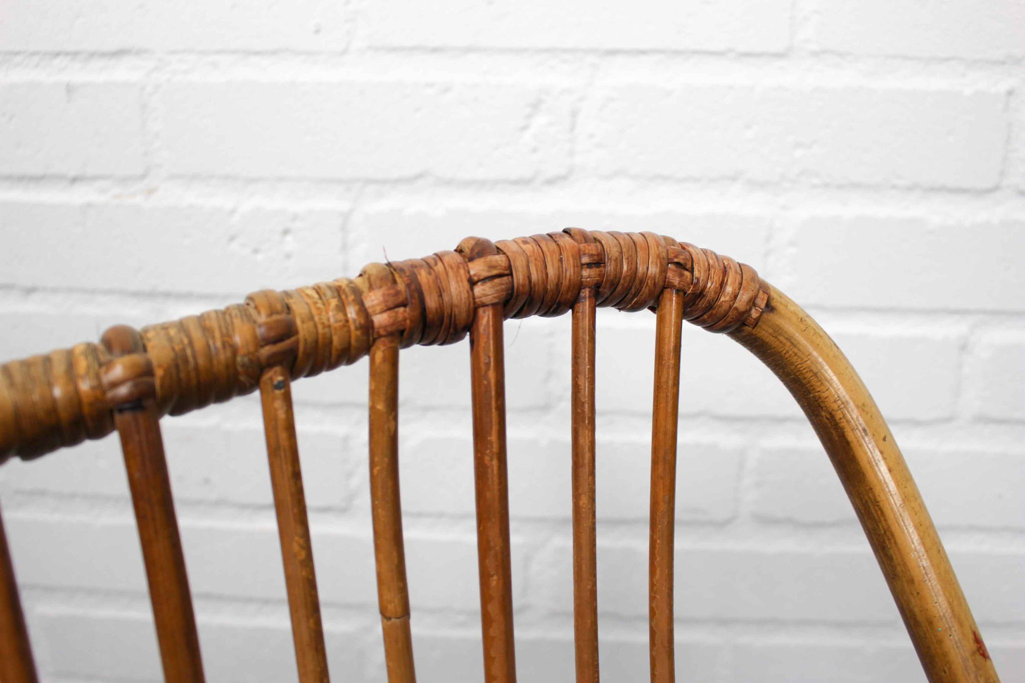 Metal and Rattan Terrace or Lounge Chair from Rohé Noordwolde, 1960s