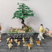 Paire d’oiseaux Karl Ens en porcelaine polychrome de Saxe