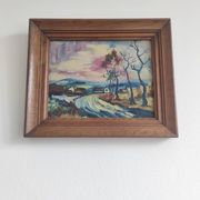 Ancient painting - Expressionist landscape