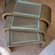 3 nesting tables, space age, circa 1970.