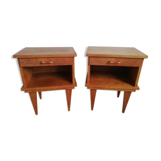 Pair of vintage bedsides