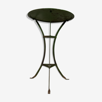 Old garden pedestal table