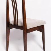Mid-Century Chair in Boucle and Beech by M. Zielinski, Europe, 1960s
