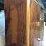 Period ART DECO 1925 Walnut wardrobe and magnifying glass d orme