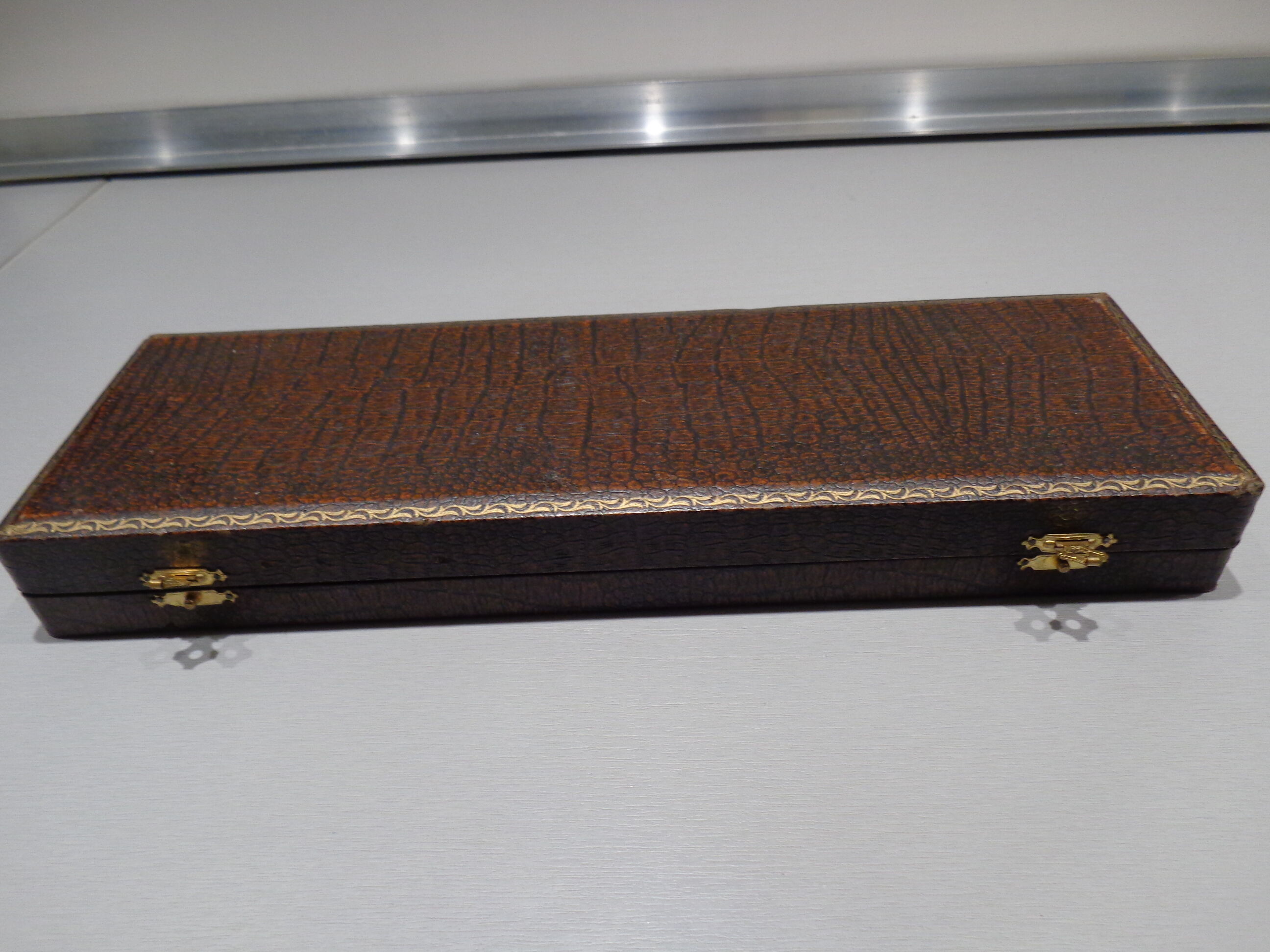 Art deco salad cutlery in stuffed silver