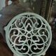 Round cast iron underside