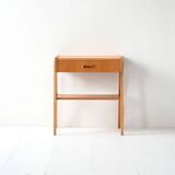 Geometric Scandinavian Teak Nightstand, 1960s