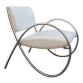Fauteuil piètement chromé