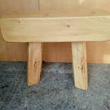 small bench or large solid wood stool