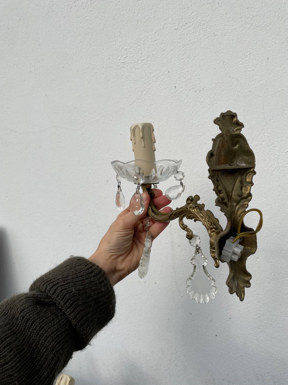 Pair of tassel sconces