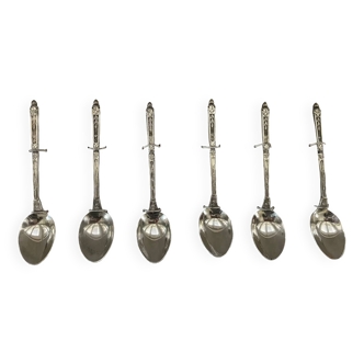 6 silver teaspoons