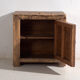Low Shanxi cabinet in elm with carved door – China, circa 1930