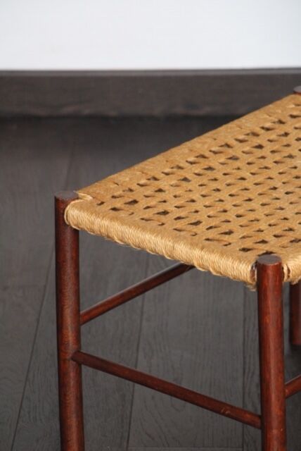 Scandinavian teak and rope 1960