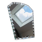 Miroir ancien ciselé en biseau