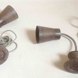 Pair of Armelec industrial articulated lamps from the 1950s