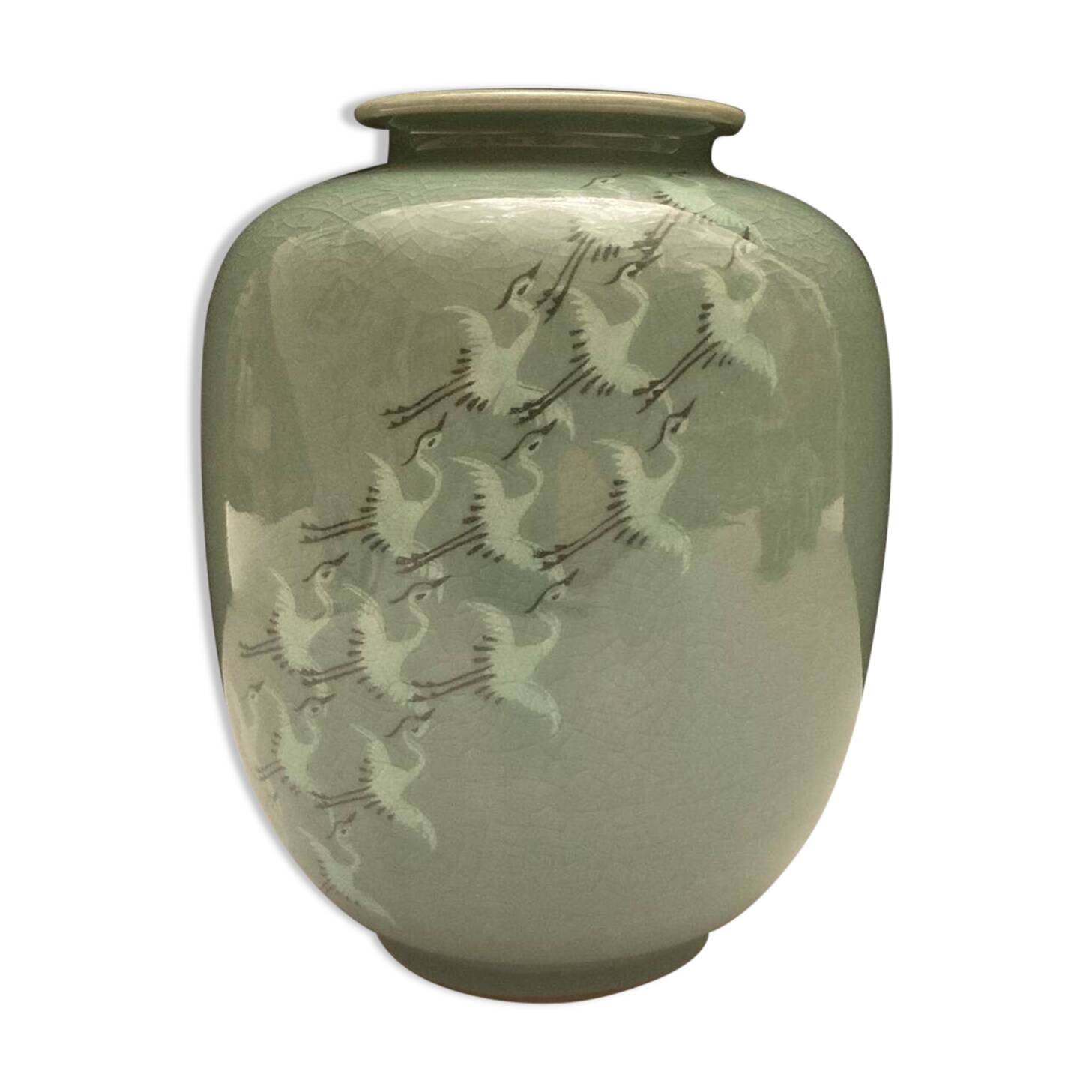 Japanese celadon vase