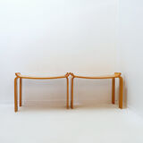 Pair of 'Museum' stools by Sven Kai-Larsen for Ströms Möbler - Sweden 1963