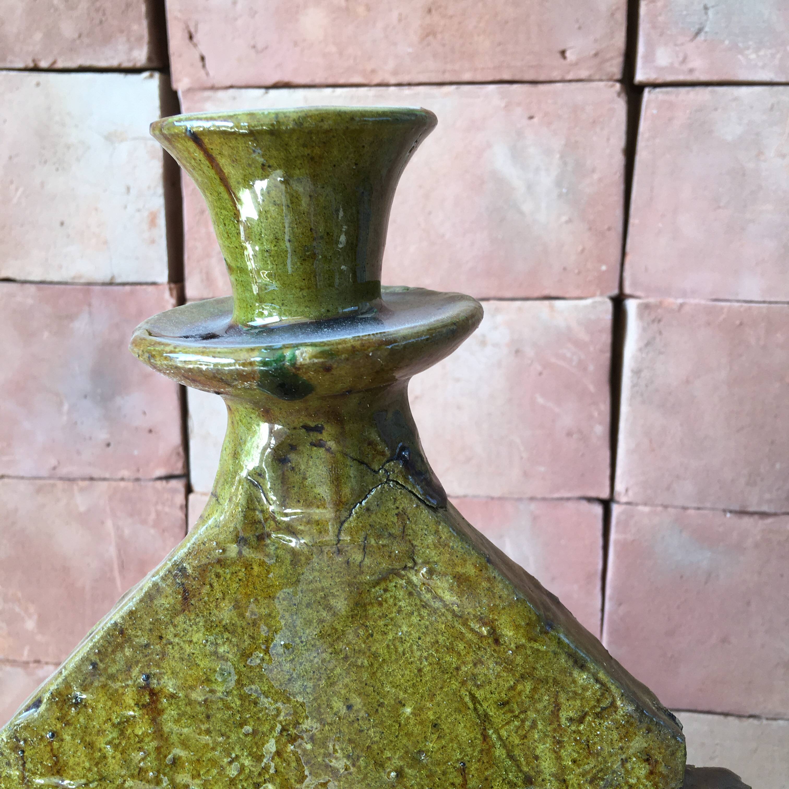 Tamegroute pottery candle holder