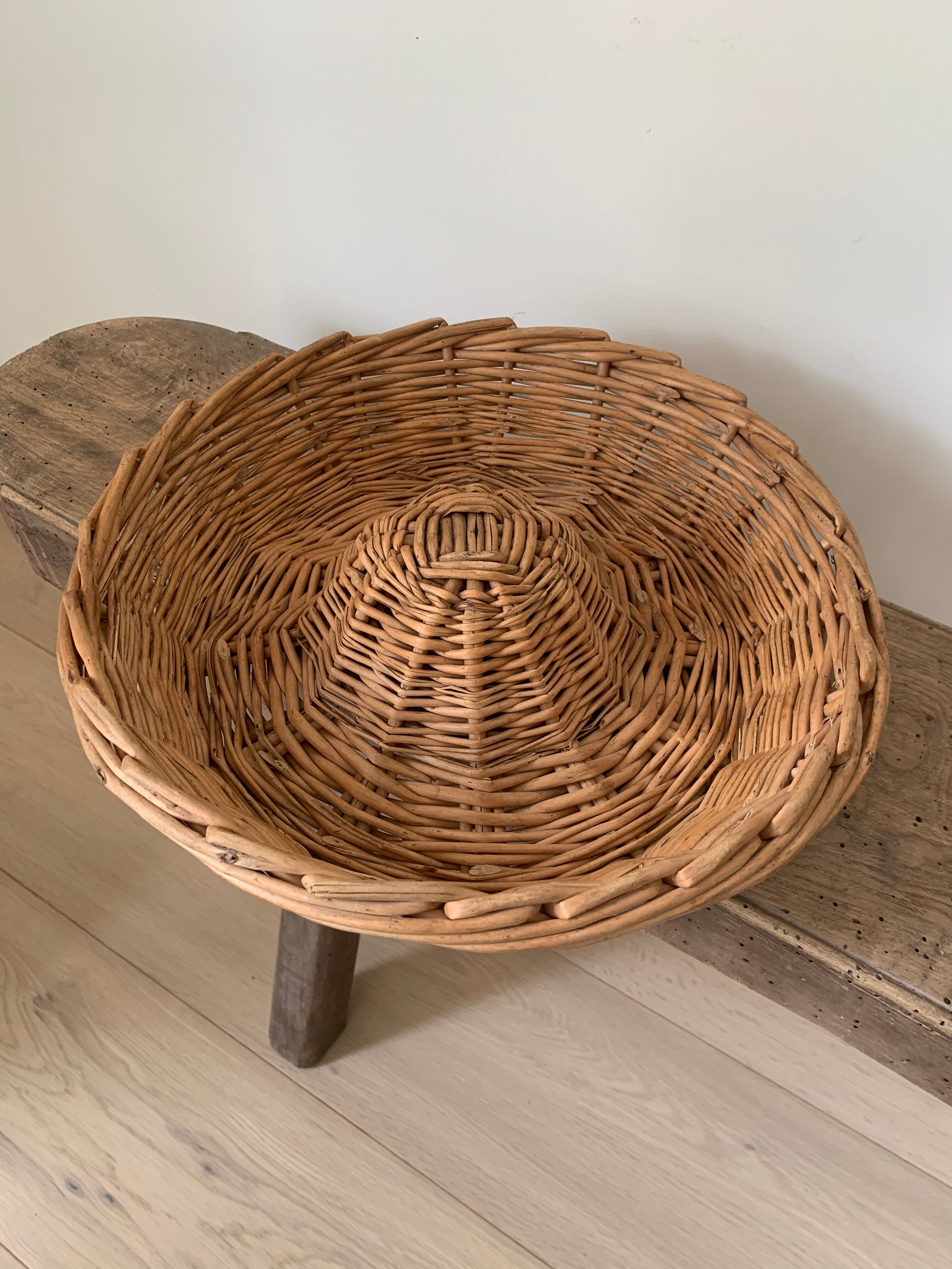 Vintage wicker basket